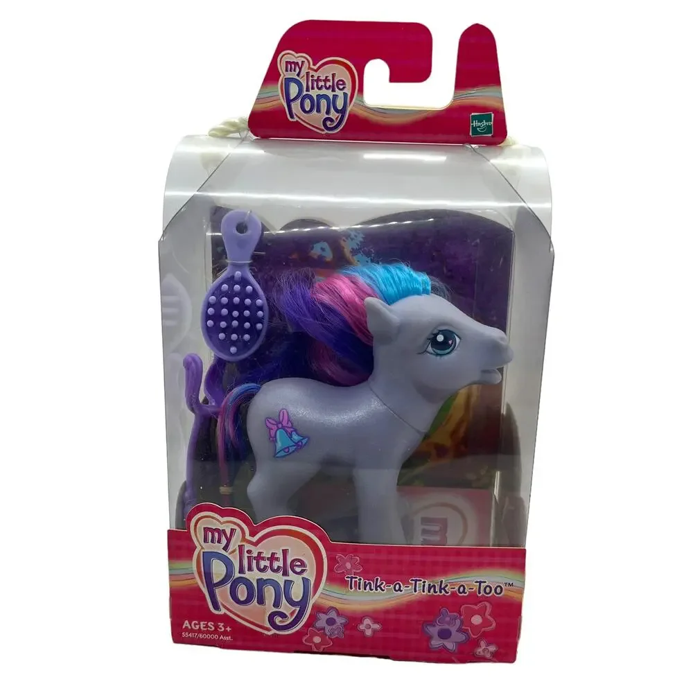 My Little Pony Tink A Tink A Too Purple Pony In Open Box New with Dusty Box 2003